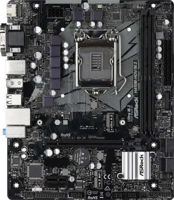 Produktbild von ASRock H410M-HDV/M.2 Mainboard OHNE Zubehör, OHNE I/O Shield