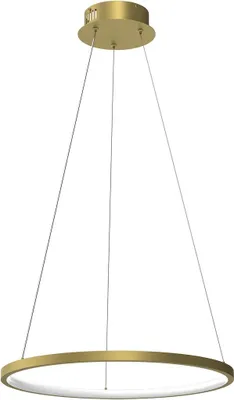 Obrázok produktu pre Závesná LED lampa HOOP, zlatá a biela, 27 W, neutrálna biela, 1350 lm, kov, rozmery: 100 x 50 x 50 cm, IP20, Milagro