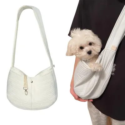 Produktbild von Omgoods – Tragetasche für kleine Hunde – Weiß