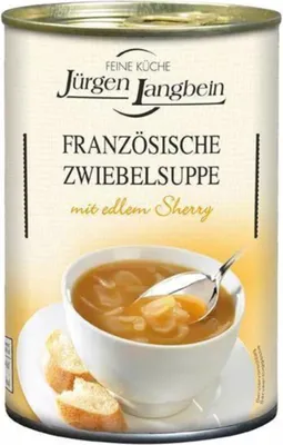 Produktbild von Jürgen Langbein Französische Zwiebelsuppe, 400ml