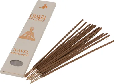 Produktbild von Chakra Incense, Sandelholz Räucherstäbchen - Navel, Creme-weiß, 22*4,5*1 cm, Räucherstäbchen aus Tibet, Nepal