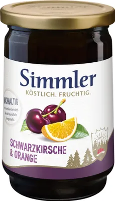 Produktbild von Simmler Schwarzkirsch-Orangen-Konf. Ex.450g