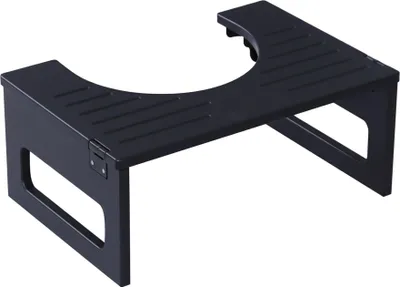 Image de Tabouret de toilette pliable en bambou, antidérapant et compact