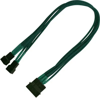 Obrázok produktu pre Nanoxia 900500015, 0,3 m, Molex (4-pin), 2 x Molex (3-pin), Zelená