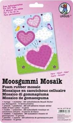 Produktbild von Moosgummi Mosaik Herz