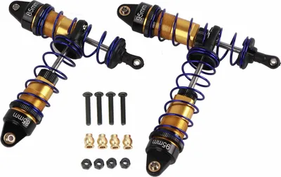 Produktbild von RC Stoßdämpfer vorne hinten Aluminiumlegierung Upgrade Teile Federdämpfer für HSP Traxxas 1/10 Auto Gold