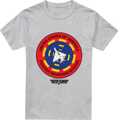 Image de Top Gun - "Fighter Weapons School" T-shirt pour homme TV7022 (3XL) (Sport Heide)
