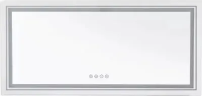 Zdjęcie produktu dla Lustro łazienkowe Luvio - Z oświetleniem RGB - 140x70?cm - Prostokątne - Do łazienki, makijażu i montażu na ścianie - Ściemniane światło