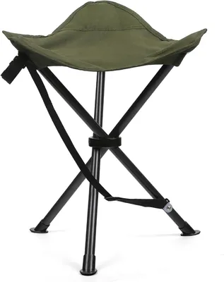 Zdjęcie produktu dla Składany stołek trójnożny 45 cm, stal, 100 kg, do użytku na zewnątrz