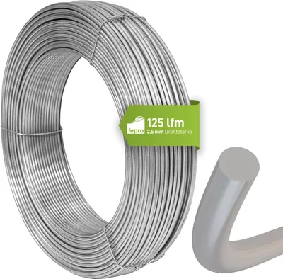 Obrázok produktu pre Profesionálny napínací drôt Fepro® 2,5 mm x 125 m, hrubý pozinkovaný - odolný vo?i poveternostným vplyvom, ideálny pre lesníctvo, oplotenie pre zver, záhradníctvo alebo remeslá