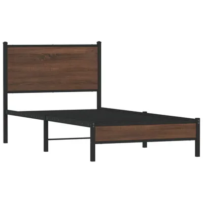Immagine prodotto di Giroletto senza Materasso in Metallo Rovere Marrone 90x190 cm