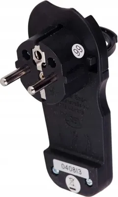 Image de Ampoule avec griffe noir 7mm 2P+Z 16 A, 3500W Avec Erdung