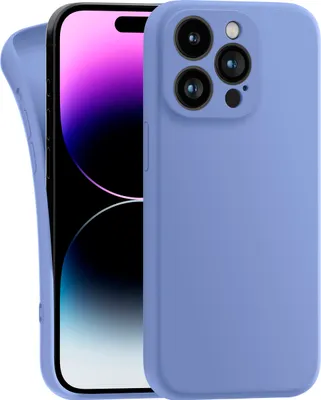 Produktbild von Hülle für Apple iPhone 14 Pro Max - Handyhülle mit Kameraschutz Cover aus Silikon in Blau