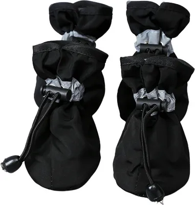 Produktbild von INF Anti-Rutsch-Hundeschuhe 4-tlg Schwarz S