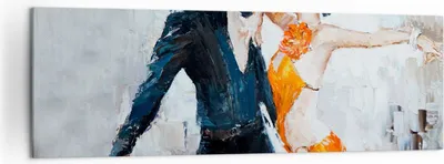 Produktbild von Bild auf Leinwand - Leinwandbild - tanzen sie - 160x50cm - Wand Bild - Wanddeko - Wandbilder - Leinwanddruck - Bilder - Kunstdruck - Wanddekoration - Leinwand bilder - Wandkunst - AB160x50-3772