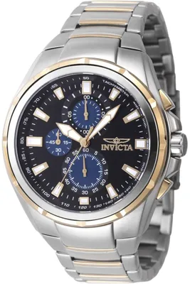 Zdjęcie produktu dla Invicta Sea Vulture 47821 Zegarek Męski - Mechanizm Kwarcowy - Stal Nierdzewna z Czarną Tarcza - 46 mm