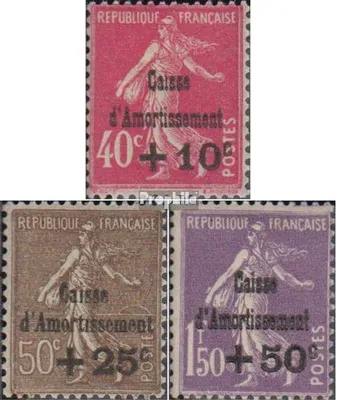 Produktbild von Briefmarken Frankreich 1930 Mi 252-254 (kompl.Ausg.) gestempelt Schuldentilgung