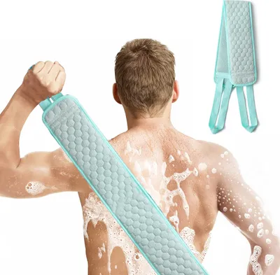 Produktbild von Duschschwamm Body Scrubber Peeling Körper Exfoliating Handtuch Männer Frauen Tägliche Baden,(green)