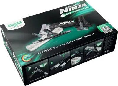 Produktbild von Glasreinigungs-Set Unger ErgoTec NINJA Complete 6in1