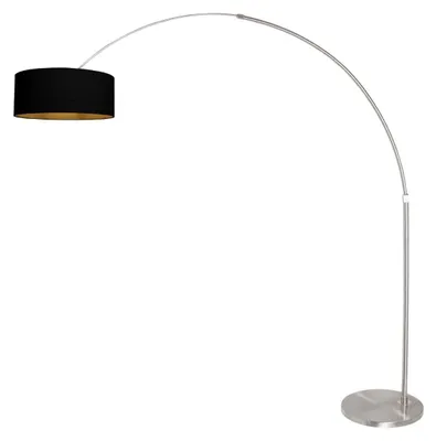 Immagine prodotto di Lampada da terra - acciaio - Sparkled Light - metallo tessile - Ø 45cm - E27 - 3963ST - Steinhauer
