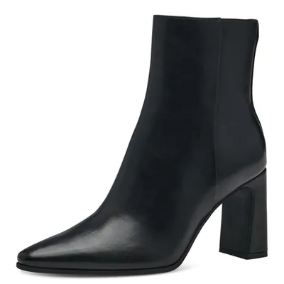 Produktbild von MARCO TOZZI Damen Stiefelette monochromer Look Blockabsatz spitz 2-25314-41, Größe:39 EU, Farbe:Schwarz