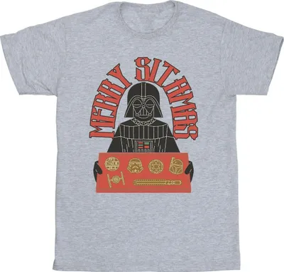 Produktbild von Star Wars - "Episode IV: A New Hope Merry Sithmas" T-Shirt für Herren BI46807 (3XL) (Grau)