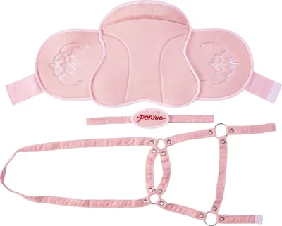 Immagine prodotto di Sella e cavezza con briglia per cavallo Ponnie rosa