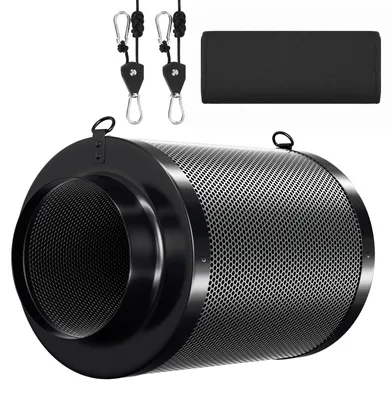 Productafbeelding van Vigevee Actieve koolfilter Grow 150mm, koolfilter voor afzuiging, 350mm, geschikt voor kweekkasten