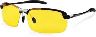 Image de Lunettes de nuit, verres polarisés jaunes, protection UV400, ultra-légères, pour hommes et femmes