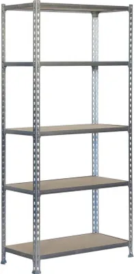 Produktbild von PROREGAL Schwerlastregal BIG MULI | HxBxT 200x120x50cm | 5 Fachböden | Fachlast 200kg | Verzinkt | Lagerregal Kellerregal Werkstattregal Metallregal Fachbodenregal Steckregal