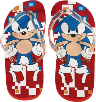Produktbild von Sonic the Hedgehog Jungen Flip Flops Zehentrenner – Rot / 29/30