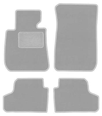 Obrázok produktu pre Velúrové autokoberce pre: BMW 3 E93 2004-2011 (kabriolet) – sada 4 ks, sivé, na mieru – Wielganizator OSLO – verzia W0801