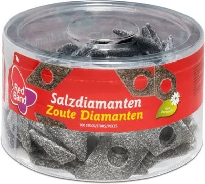 Produktbild von Red Band Salzdiamanten Lakritz 100 Stück, 1150g