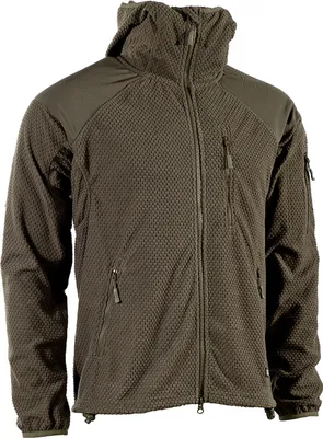 Produktbild von Fleecejacke Delta mit Kapuze oliv, XXL