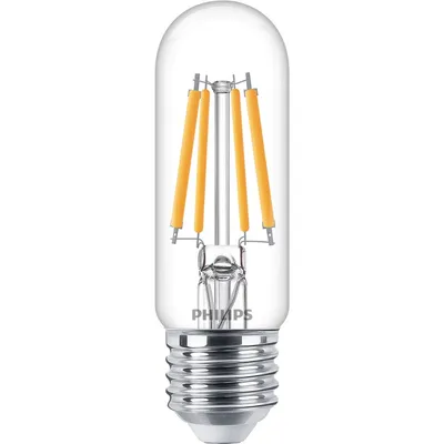 Produktbild von Philips Filament-Lampe, transparent, 60W T30 E27, 6,5 W, 60 W, E27, 806 lm, 15000 h, Kaltweiße