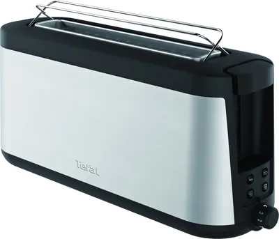 Immagine prodotto di TEFAL Tostapane TL4308 Elemento a fessura lunga 1000W acciaio inox/nero