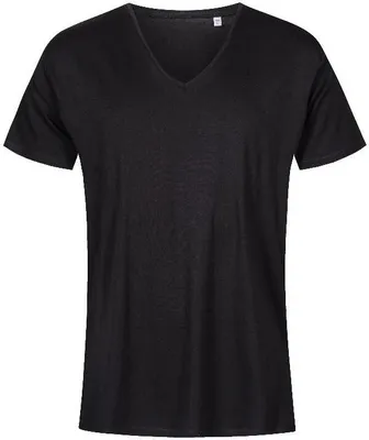 Obrázek produktu pro X.O by Promodoro 1425 | Pánské tričko s výstřihem do V, česaná bavlna - barva: černá - velikost: 3XL