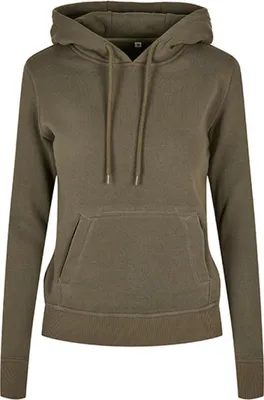 Immagine prodotto di Build Your Brand BY139 | Felpa con cappuccio da donna, 100% Cotonelogico - Colore: Olive - Taglia: 3XL
