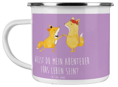 Produktbild von Mr. & Mrs. Panda Pott Heiratsantrag Abenteuer - Lavendeltraum - Geschenk, Haferl, Heiraten, Heirat, Geschenke, unvergessliches Zeichen, Kaffeepott, Teetasse