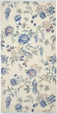 Zdjęcie produktu dla PIP Studio ręcznik frotte z serii Secret Garden biało-niebieski, rozmiar: ręcznik prysznicowy 70 x 140 cm