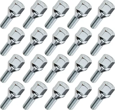 Obrázek produktu pro 20 ks šroubů do kol, M12x1,50, délka závitu: 26 mm, kuželová hlava, SW19
