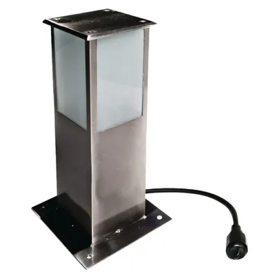 Image de Lampe d'appui de sol Easy Connect pour l'extérieur, acier inoxydable, 30 cm, IP44, E27, 230 V, plastique IP67