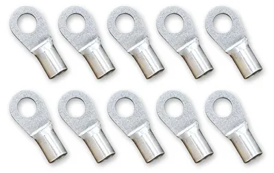 Produktbild von Ringkabelschuh 10mm² M6 unisoliert 8AWG Crimp Kabelschuh | 10 Stück