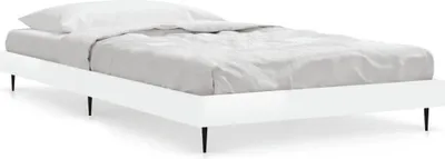 Produktbild von vidaXL Bettgestell Hochglanz-Weiß 90x190 cm Holzwerkstoff