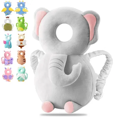 Productafbeelding van Baby Hoofdbescherming met Verstelbare Valbescherming, Olifant