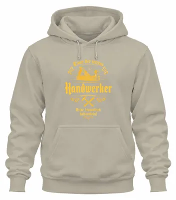 Productafbeelding van Einer der letzten Handwerker - Statement hoodie, capuchontrui, natuur, maat S