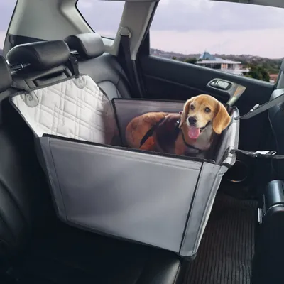 Image de Siège de voiture pour chiens Siège arrière de voiture 22kg 750x580x500mm Gris