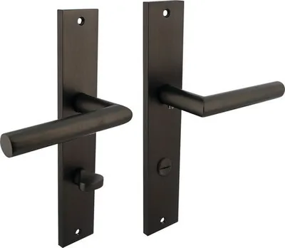 Produktbild von Langschildgarnitur Intersteel Bastian WC 78 mm anthrazit matt