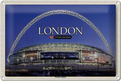 Produktbild von Blechschild Städte Wembley Stadium London England 30x20cm
