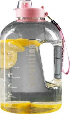 Produktbild von 2,2-Liter-Wasserflasche mit Strohhalm – Wasserkrug – Motivations-Wasserflasche – Große Wasserflasche